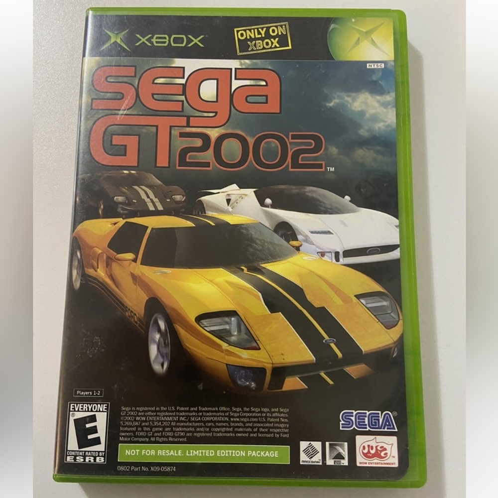 Sega GT 2002 & JSRF Combo Pack Xbox Includes 1 Manual Only(JSRF Manual Missing)